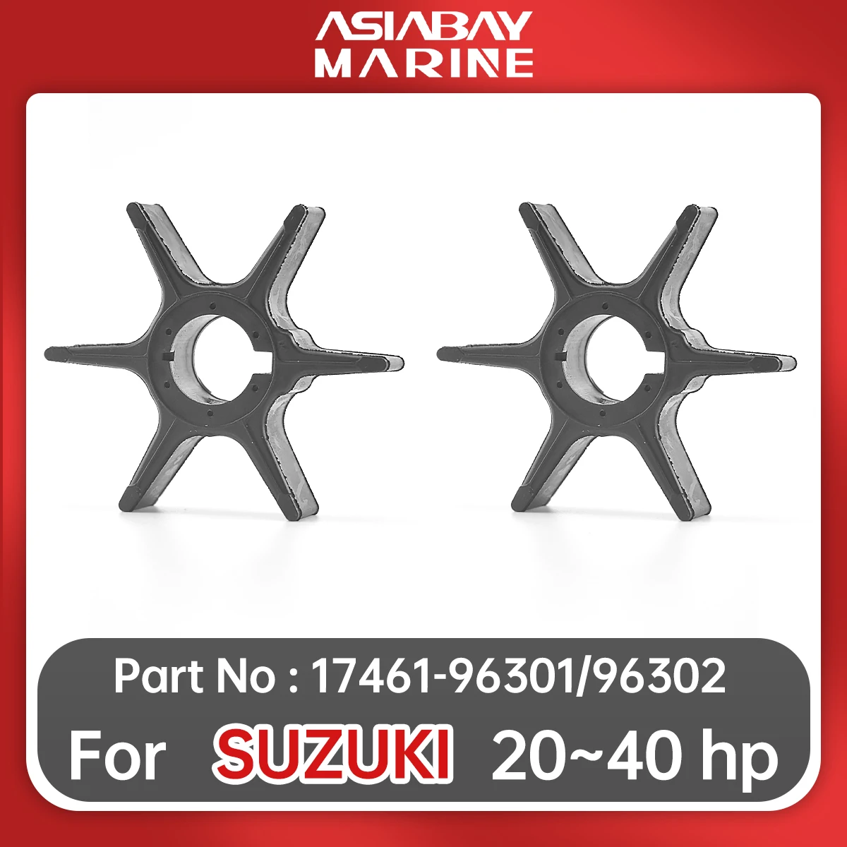 

17461-96301 Water Pump Impeller For Suzuki Outboard Motor Engine 20hp 25hp 30hp 35hp 40hp Boat Parts 17461-96302