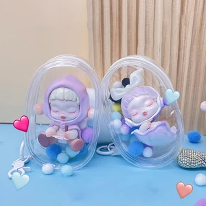 Transparente mysteriöse Schachtel für Kinder süße Puppenspeicherbeutel PVC -Schlüsselkette 8 Hauptverkaufstür und Brieftasche - №2