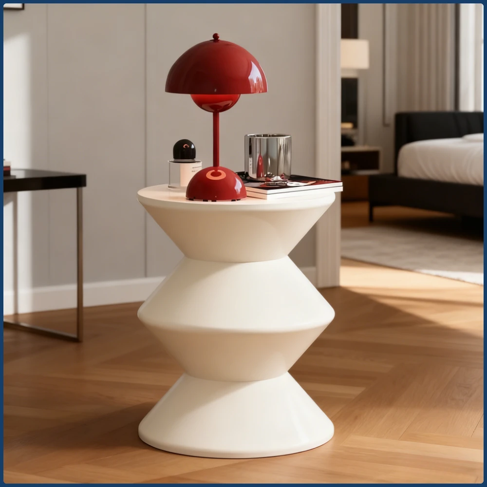 

Versatile Plastic Round Stool - Perfect for Shoe Changing, Living Room & Office Use - Available in White or Black, vanity chair