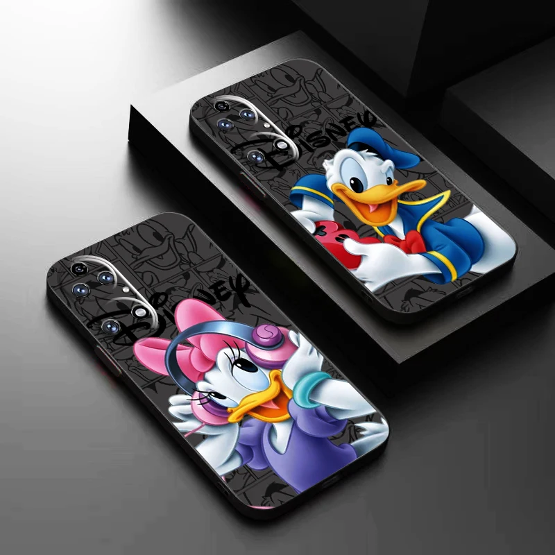 Disney Cute Donald Duck For Huawei P50 P50E P40 P30 P20 PRO LITE 5G P Smart Z S 2021 Phone Case Liquid Silicone Cover Carcasa