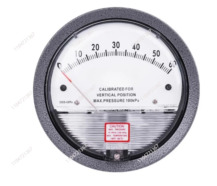 

2000-60pa Differential Pressure Gauge Range -30 pascal