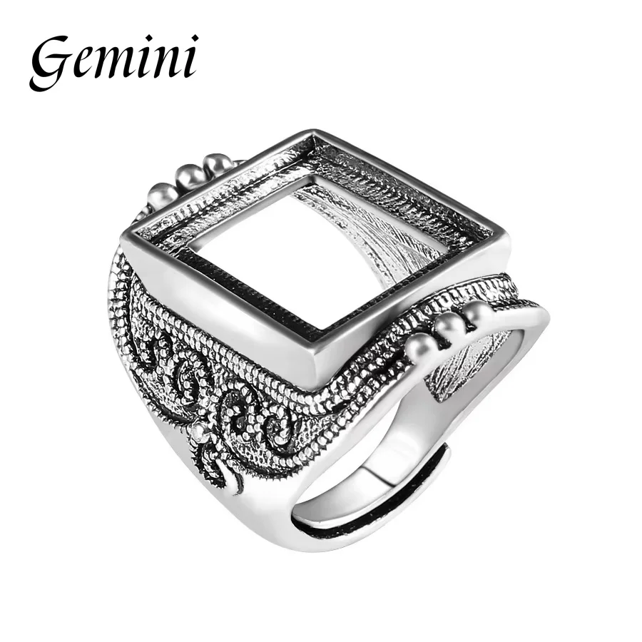 

New Fashionable Simple Cross Carved Ring 925 Silver European Style Men's Ring UniqueVintage Texture Ring For Men
