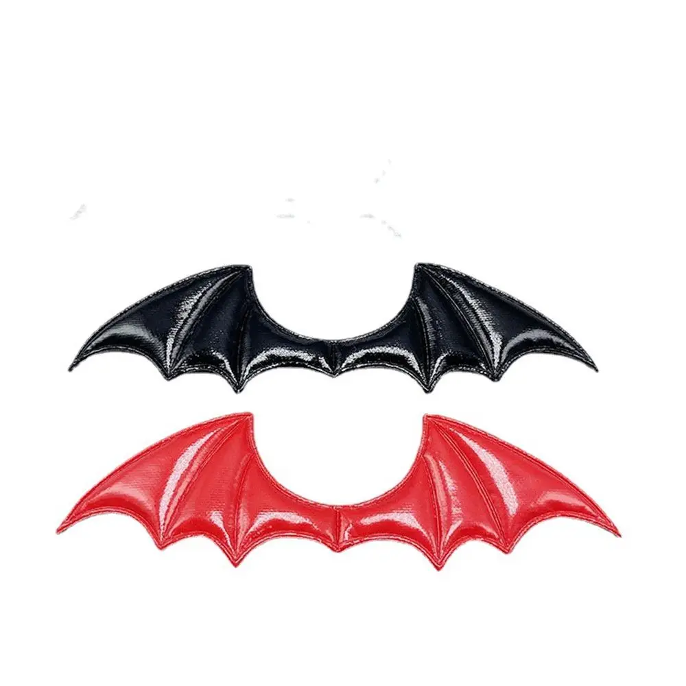 1/15Pcs 14.5*4CM Halloween Costume Fabric Demon Bat Wings Leather Patch Padded