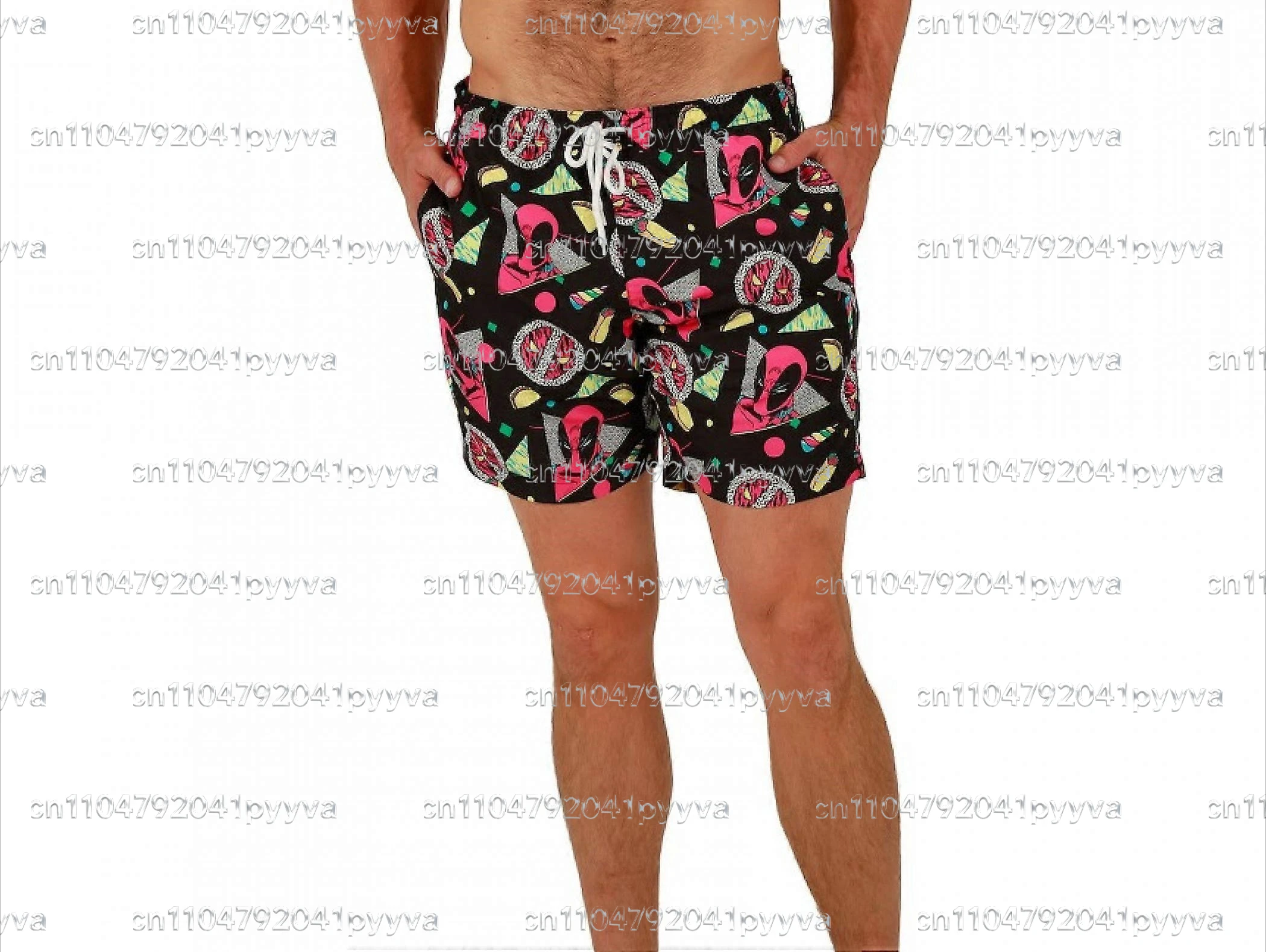 

Classic Retro Deadpool 3D Printed Shorts for Men and Women Comfortable Casual Sports Daily Activities Beach Shorts