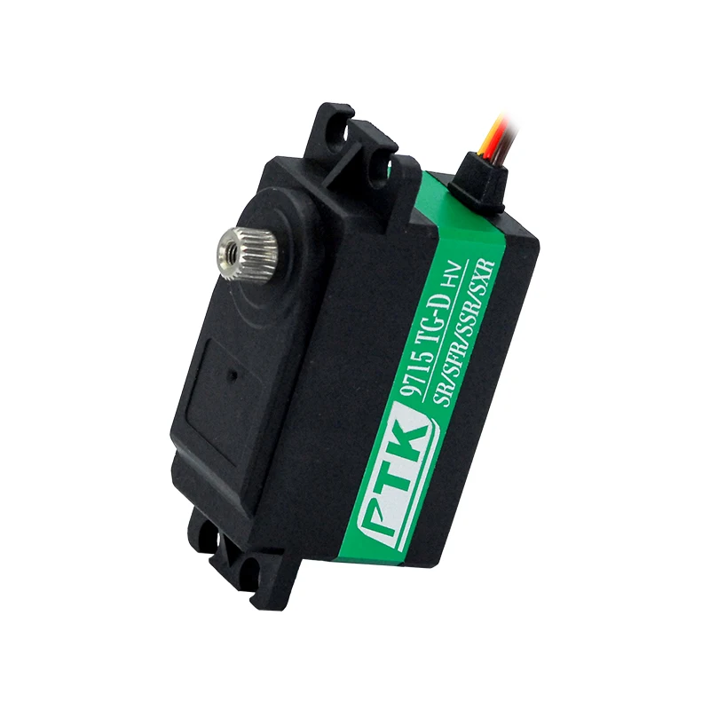 PTK 9715 TG-D Hollow Cup Waterproof Servo Metal Short Body Servo Rock Climbing Bike Drifting Bike RC Helicopter Protocol SR SSR