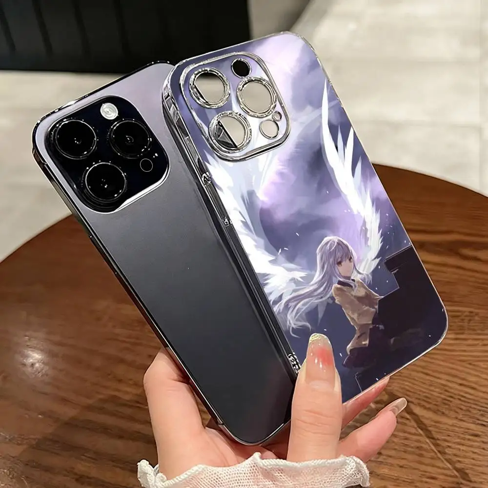 

Anime Angel Beats Kanade Phone Case Transparent Silicone Soft For iPhone 17 16 15 14 13 12 11 Mini Pro Max Plus