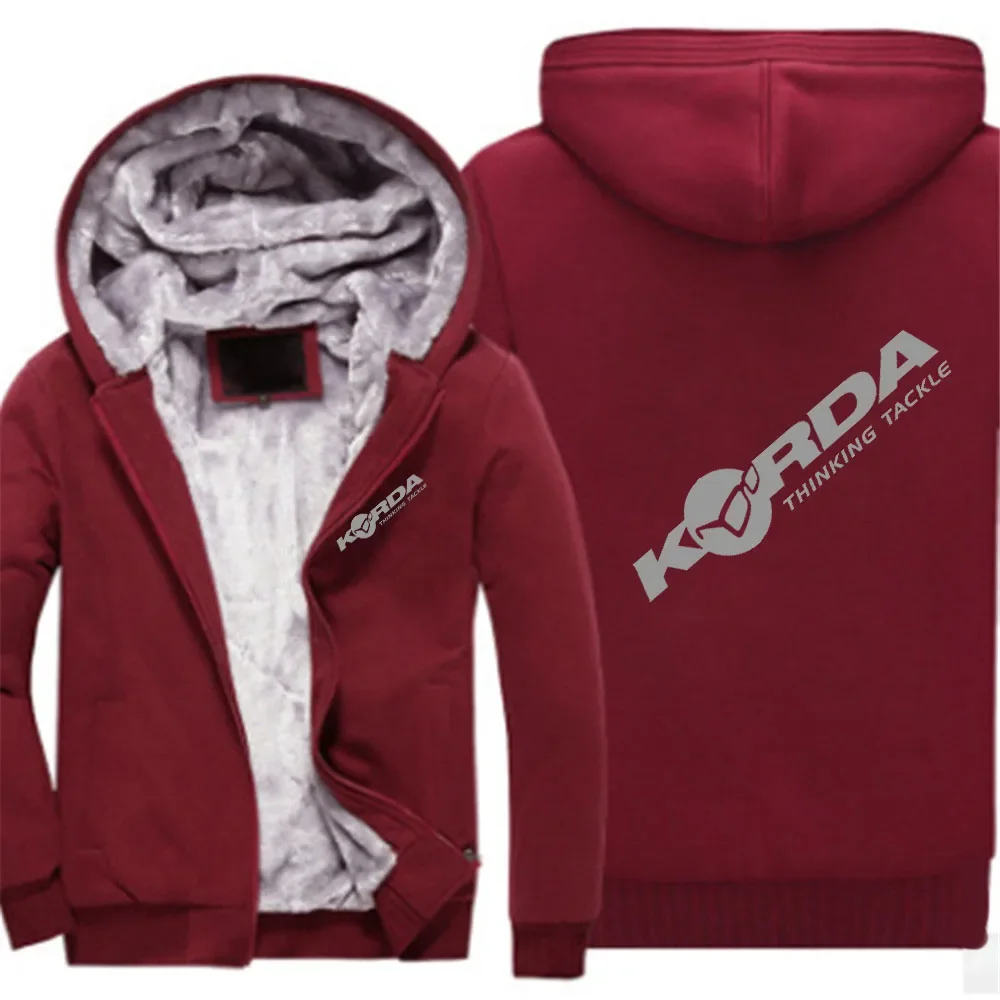 

2024 Autumn Winter Korda Inspired Tribute Logo Print Solid Color Splicing Hooded Coat Men's Streetwear Popular Thickened Hoodies