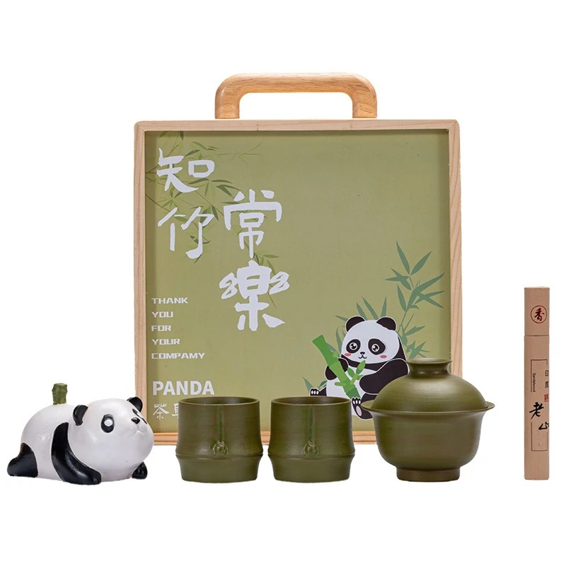 

Tea set creative business portable ceramic merchandise tea set