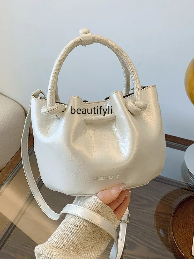 

Hand-Carrying High-Grade Flower Basket Bag Summer New Simple and Versatile Shoulder Bag Niche Trendy Fashionable Women's Bags