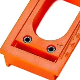 Orange Bakelite Door Hinge Slotting Template 250x55mm Milling Jig For Cabinet Window Trimming Router Tool Woodworking Accessory