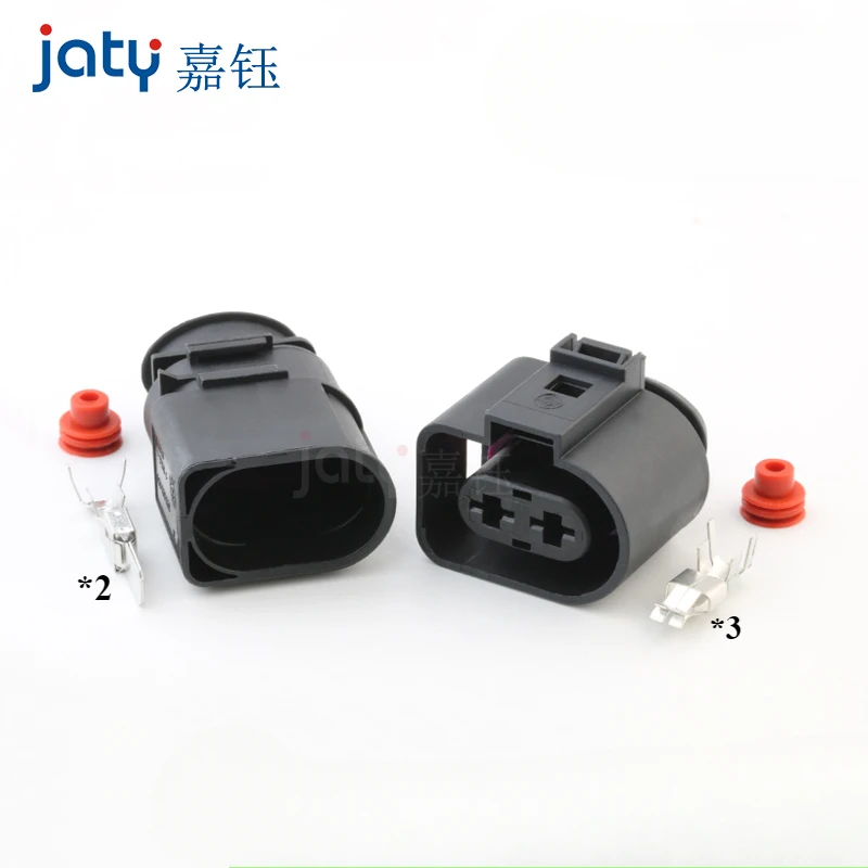 1 Set 2 Pin 6.3mm Auto Plug Sealed Fuel Injection Connector Housing 1J0973752 1J0973852 1J0 973 752 1J0 973 852