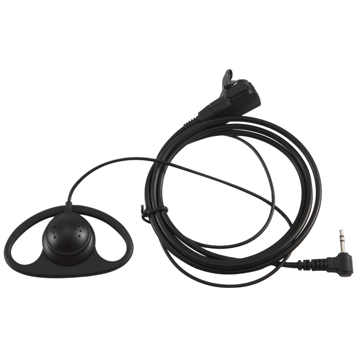 Auricular tipo D de 1 Pin con gancho para la oreja, auricular con micrófono PTT para Talkabout, Radio portátil TLKR T3 T4 T60 T80 MR350R Walkie Talkie