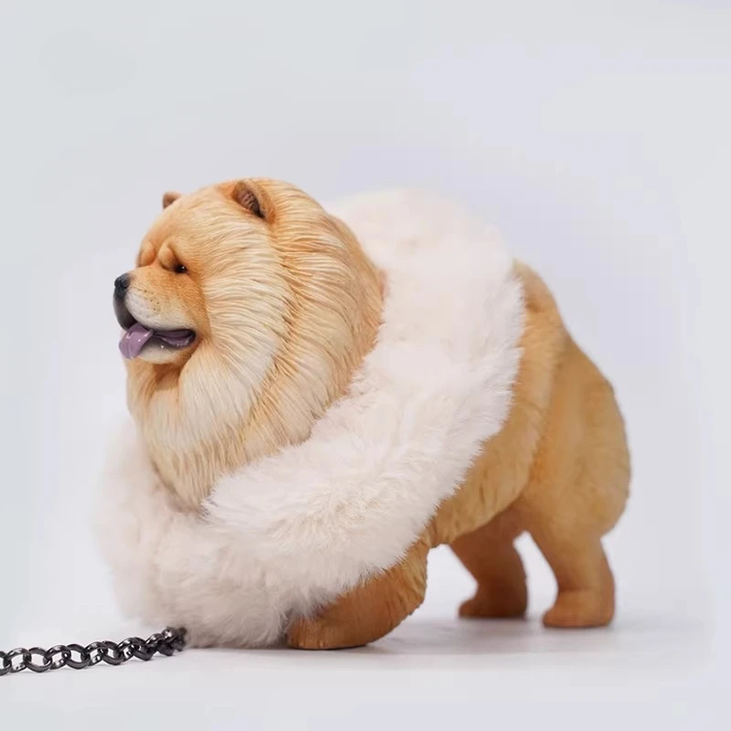 

Модель милого льва JXK 1/6 из смолы, имитация животного с цепью для хобби и декора сцен