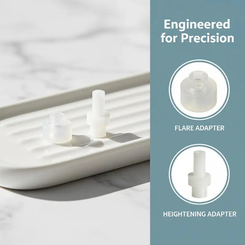 2Pcs Cost-effective Perfume Bottle Adapter Horn Mouth Nozzle Connector Practical Refill Dispensing Tool for Home Travel Use