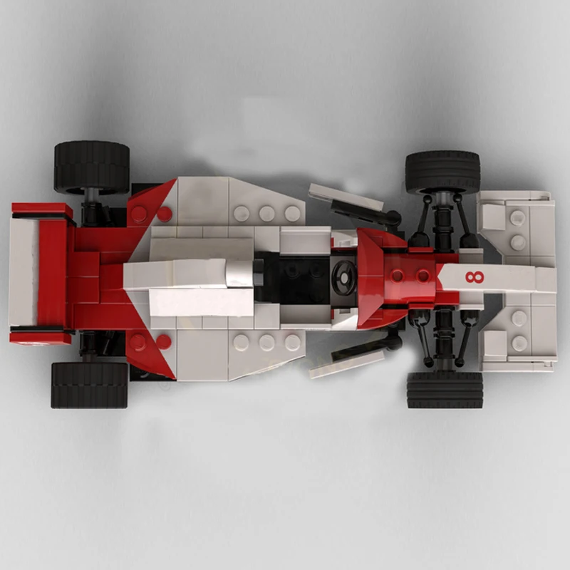 MOC-118366 Técnico SuperMP4/8 Team Stake, SuperRace Car Model, Building Kit, Criadores Block Bricks, Kid Brinquedos, Presentes de aniversário, Novo