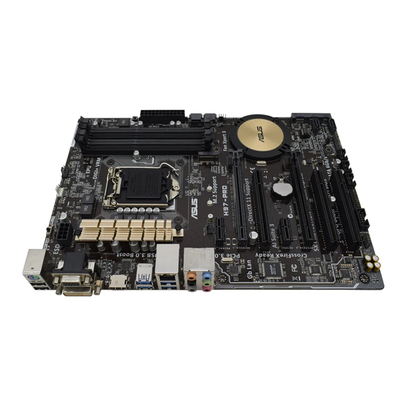 Imagem -03 - Placa-mãe Asus H97-pro Gamer para Core i3 4130 4150 4160 4170 Lga 1150 Placa-mãe para i5 4570 4590 4670 4690 i7 4770 4790 H97