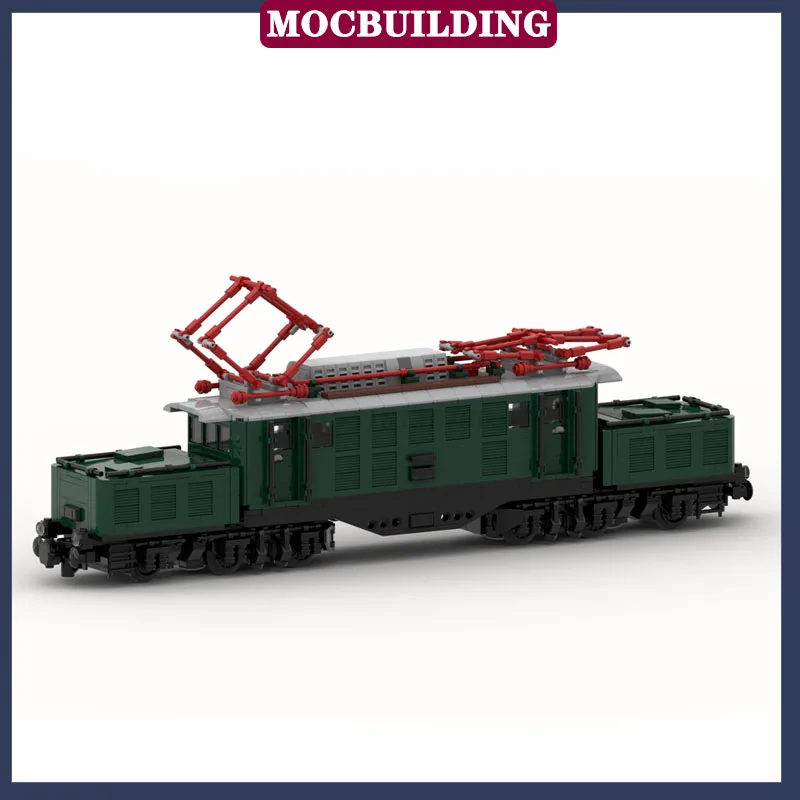 MOC City Transport Train Model Building Block Assembly Freight Train Railway Children Collection Series Toy Gifts