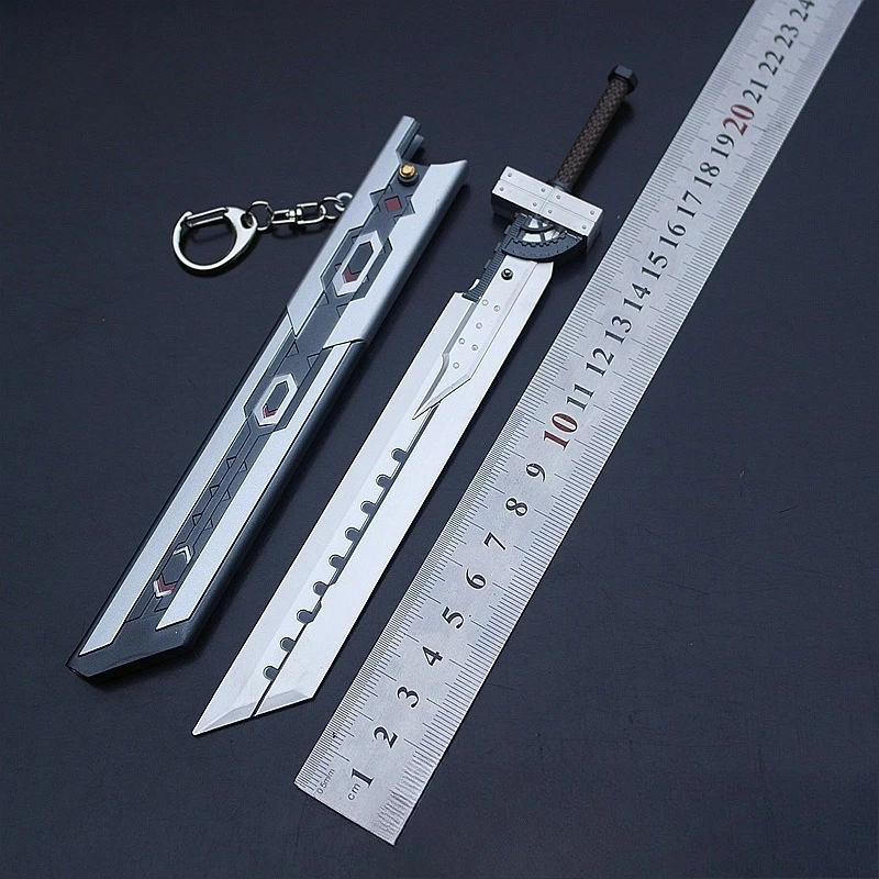 Espada Buster de 22cm, la espada en la piedra, Repulser oscuro, maestro de Kaiō, Nichirin, periferia de juego, colección de modelos de Metal, regalo de cumpleaños