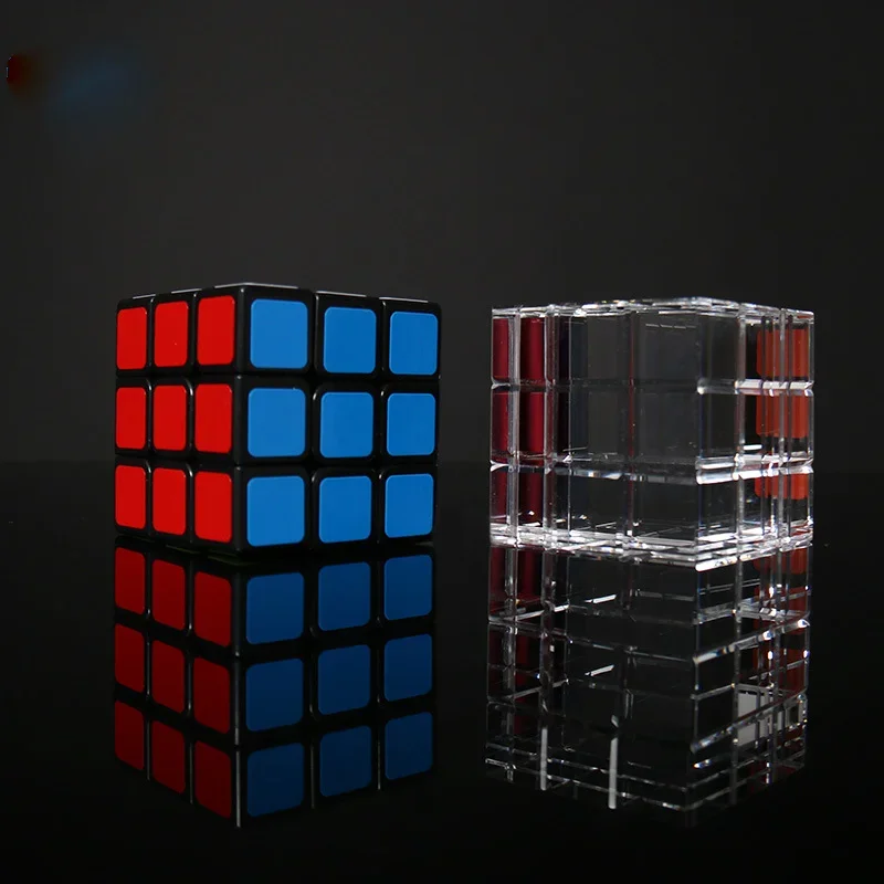 Shinlim Magic Cube to Transparent Cube or Candy or other any Small Things Mentalism Magic Street Illusion Magic Tricks Props