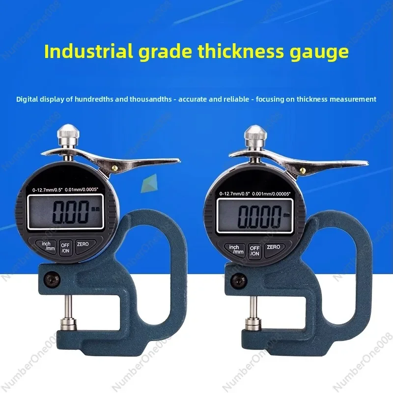 

Цифровой толщиномер с большой измерительной головкой, разрешение 0,001 дюйма/0,01 мм, для бумаги, пленки, кожи, ткани, пластика, металлических листов
