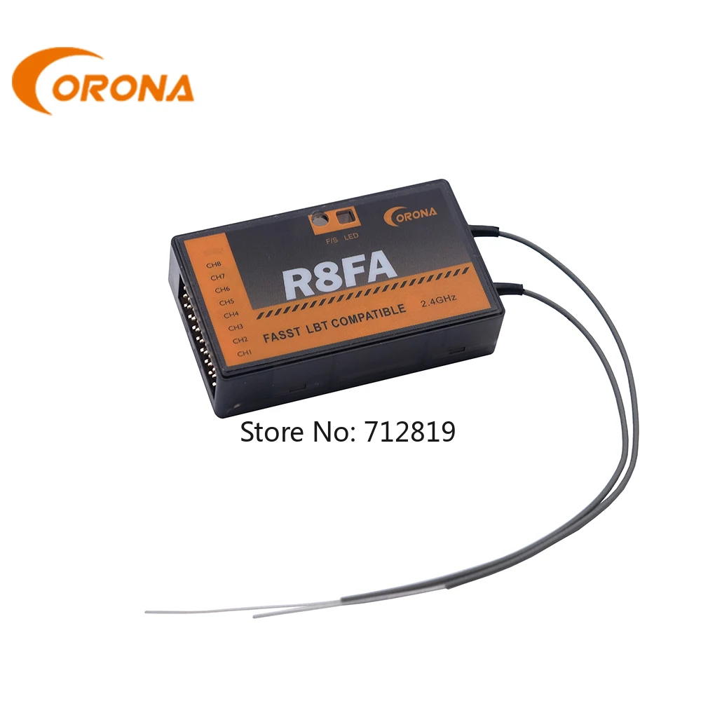 Futaba 2.4GHz FASST Protocol Compatible Receiver Corona F8FA R14FA 10C 12FG 14SG 16SZ 18SZ RC Airplane Fixwing Model Receiver
