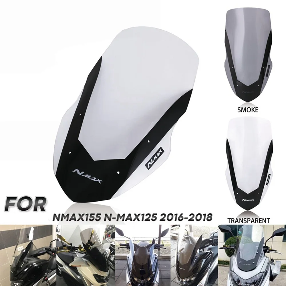 Motorcycle Windshield Deflector Shield Screen Accessories for Yamaha NMAX155 NMAX125 2016-2018