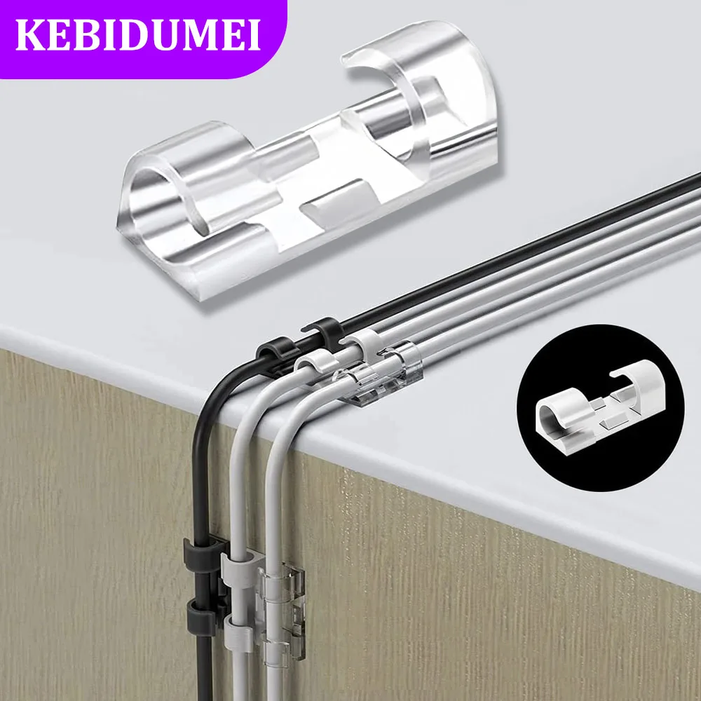 Clip per organizer per cavi Gestione dei cavi Gestione avvolgicavo Supporto per cavo Ricarica USB Linea dati Avvolgitore per bobina Gancio a parete