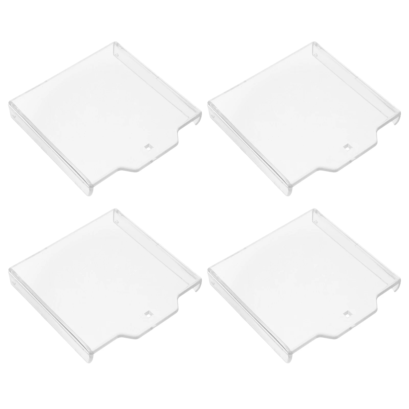 

4 Pcs Glass Shattered Cover Fire Equipment Button Lid Abs Emergency Stop Safety Protective