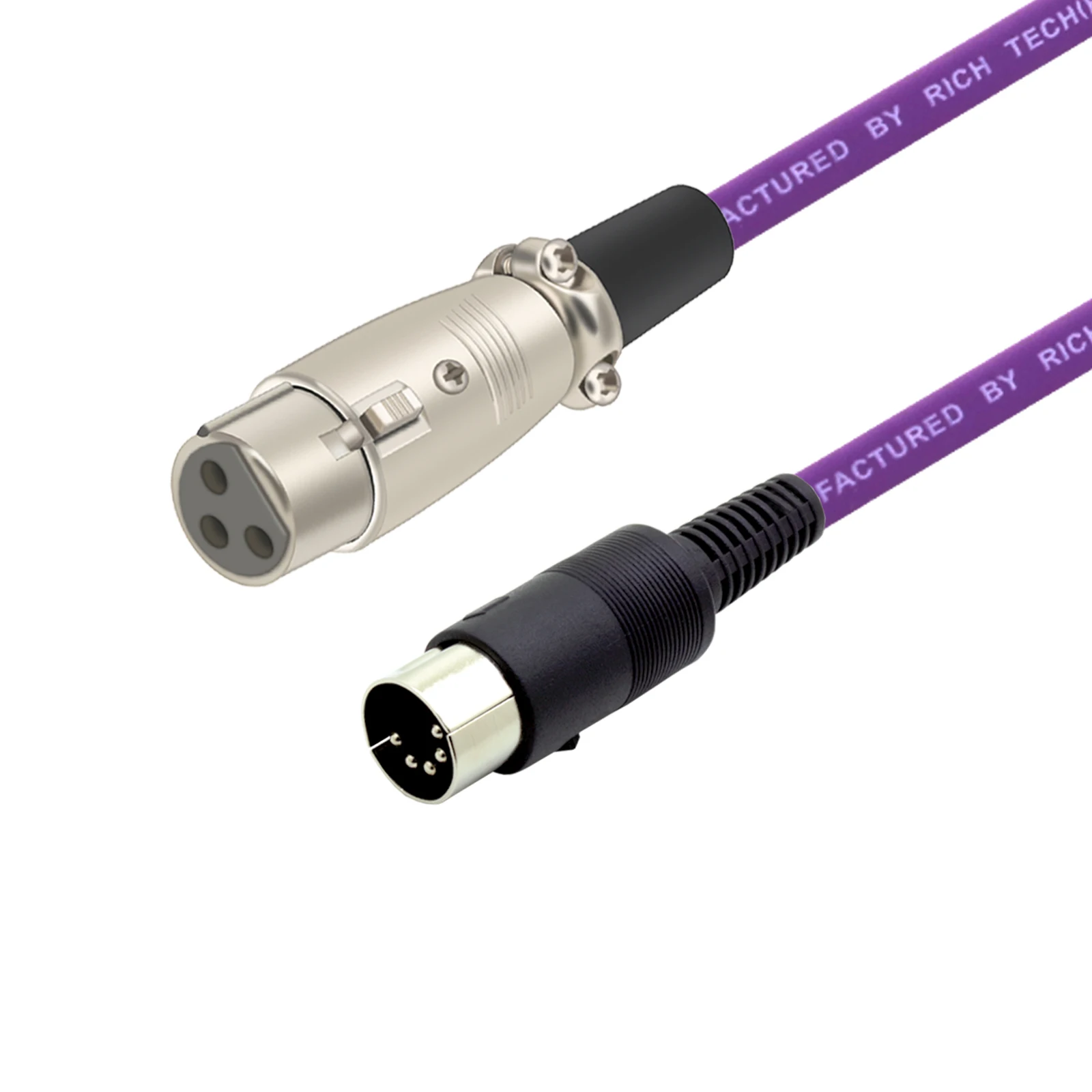 1PC MIDI to XLR Adapter Cable,DIN 5 Pin to XLR 3 Pin Audio Cable for Match Music Instruments or Cable with MIDI or XLR Connector