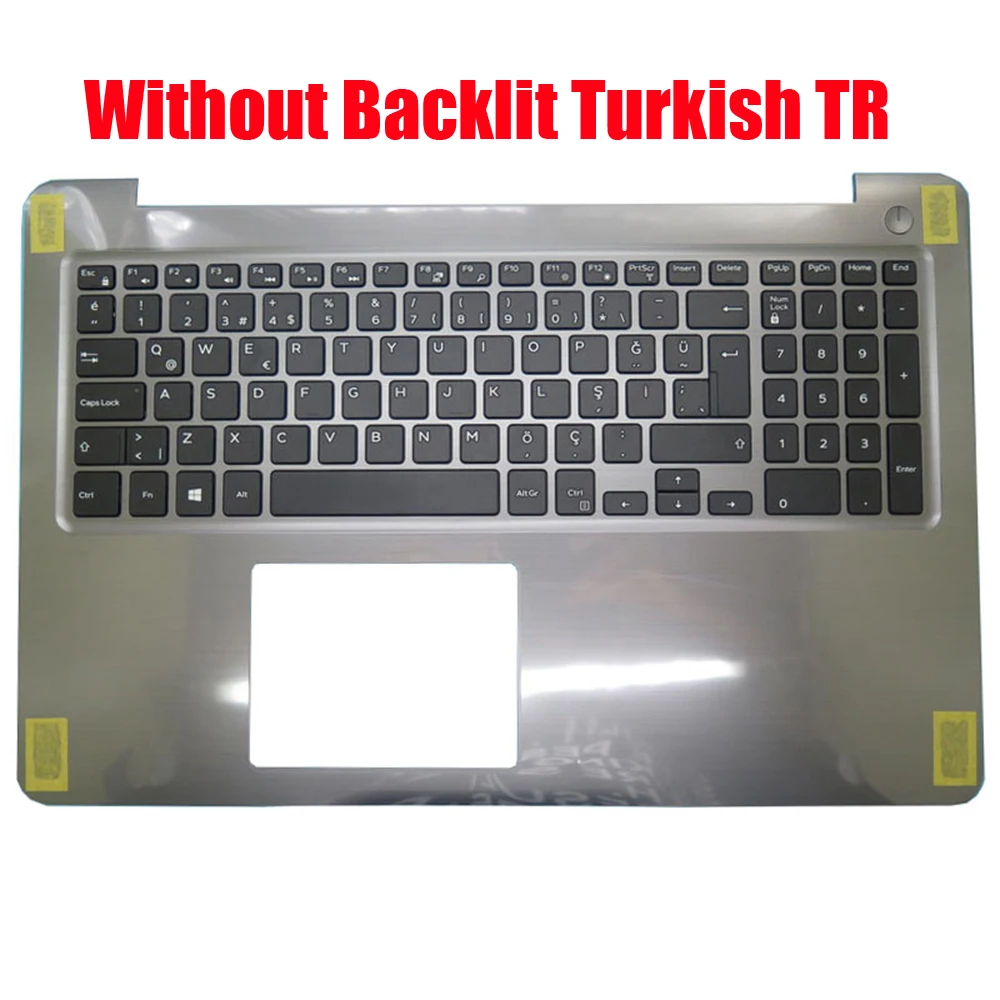 SW CZ BE GR TR Keyboard Palmrest For DELL For Inspiron 5565 5567 0PT1NY PT1NY Swiss Czech Belgium German Turkish Laptop Gray New