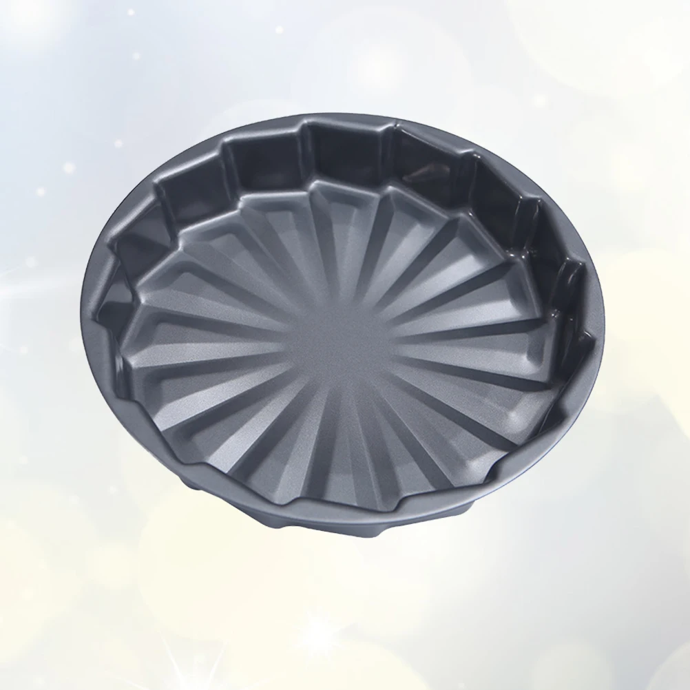 

Carbon Steel Cake Pan Baking Mold Round Tray Leakproof Mould Creative Shape Dishwasher Safe Easy Cleanup Home