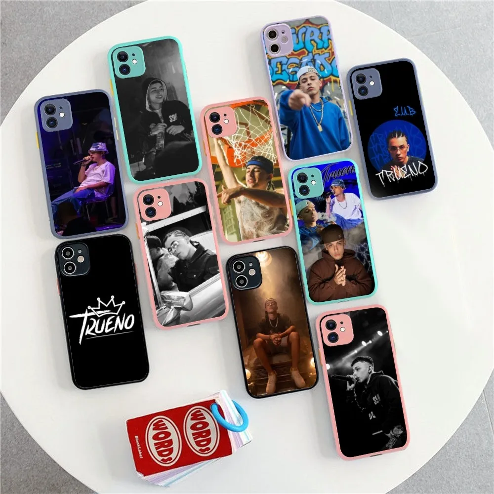 Trueno Rapper Phone Case For IPhone 14 11 12 13 Mini Pro Max 8 7 Plus X XR XS MAX Translucent Matte Cover