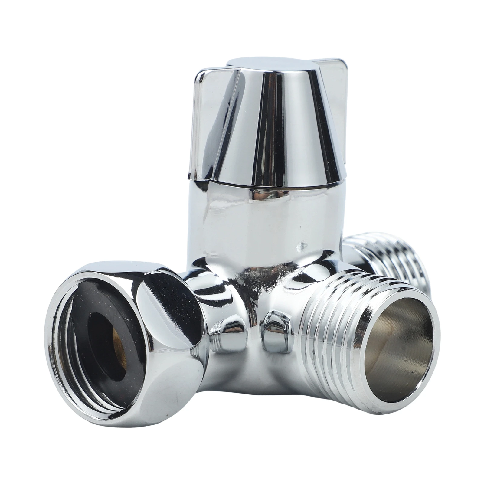 1pc Diverter 3 Way Water Brass Splitter T-Adapter 1/2 inch Arm Bathroom Bracket Home Replacement Shower 1pc Diverter