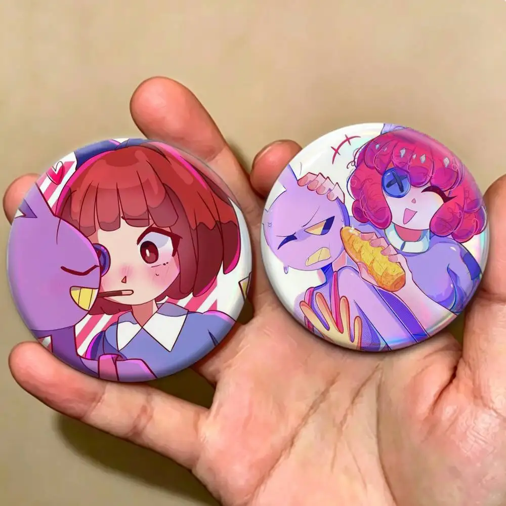 Anime Role J-Jax Gangle Ragatha Cartoon Badges Creative Tinplate Button PinsBrooch Badge Clothes
