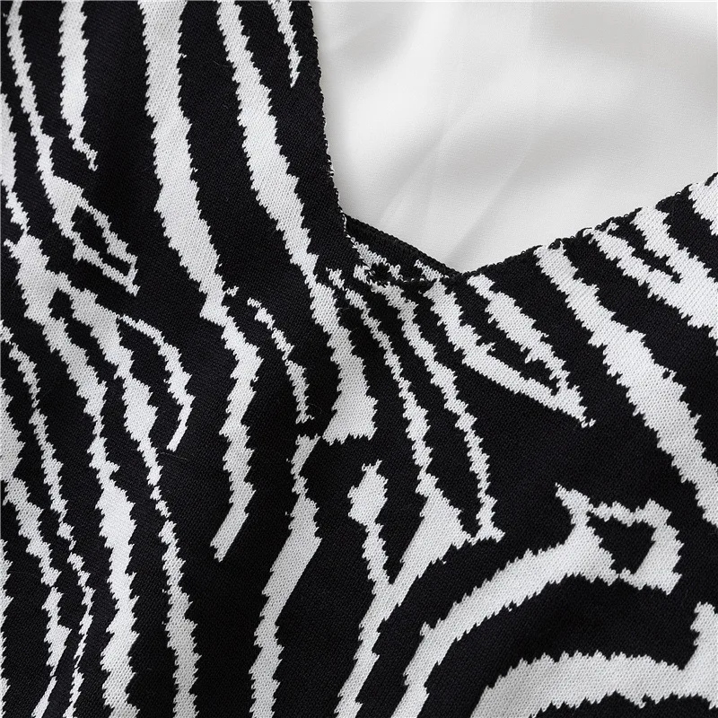 Zebra Crop Top Women Sexy Slim Summer Tank Tops Woman Casual Vest Streetwear Female Breathable Top Basic Elasticity Corset Top