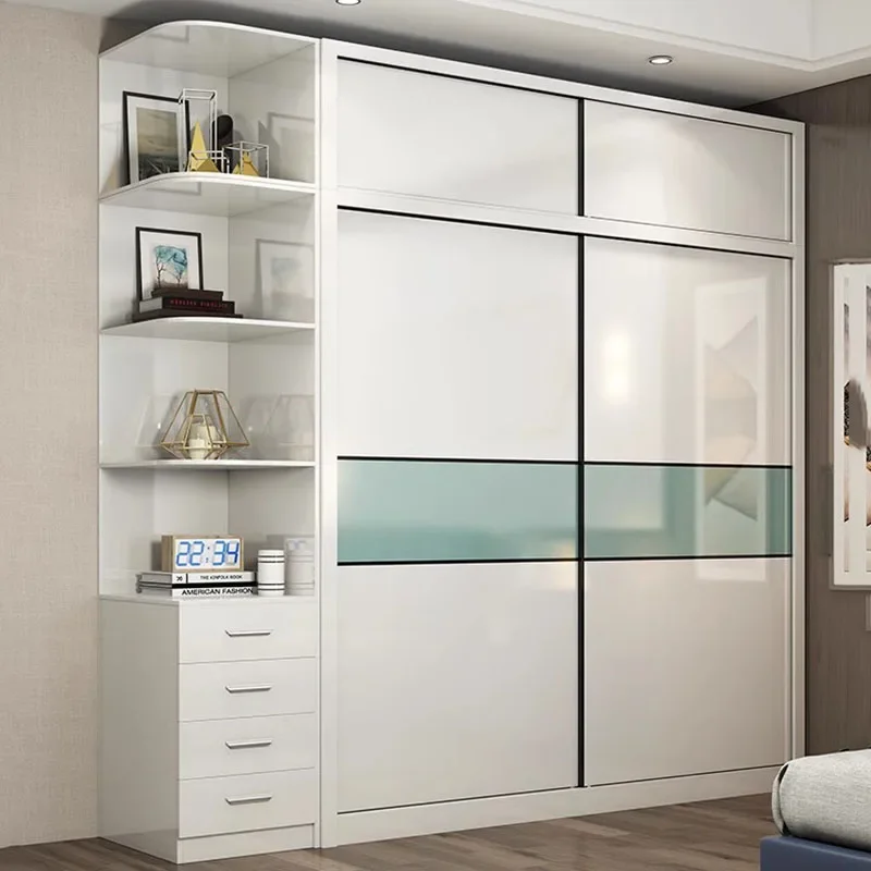 

Modern European Wardrobe Space Saving White Clothes Organizer Wardrobe Bedroom Storage Ropero Armable De Ropa Home Furniture
