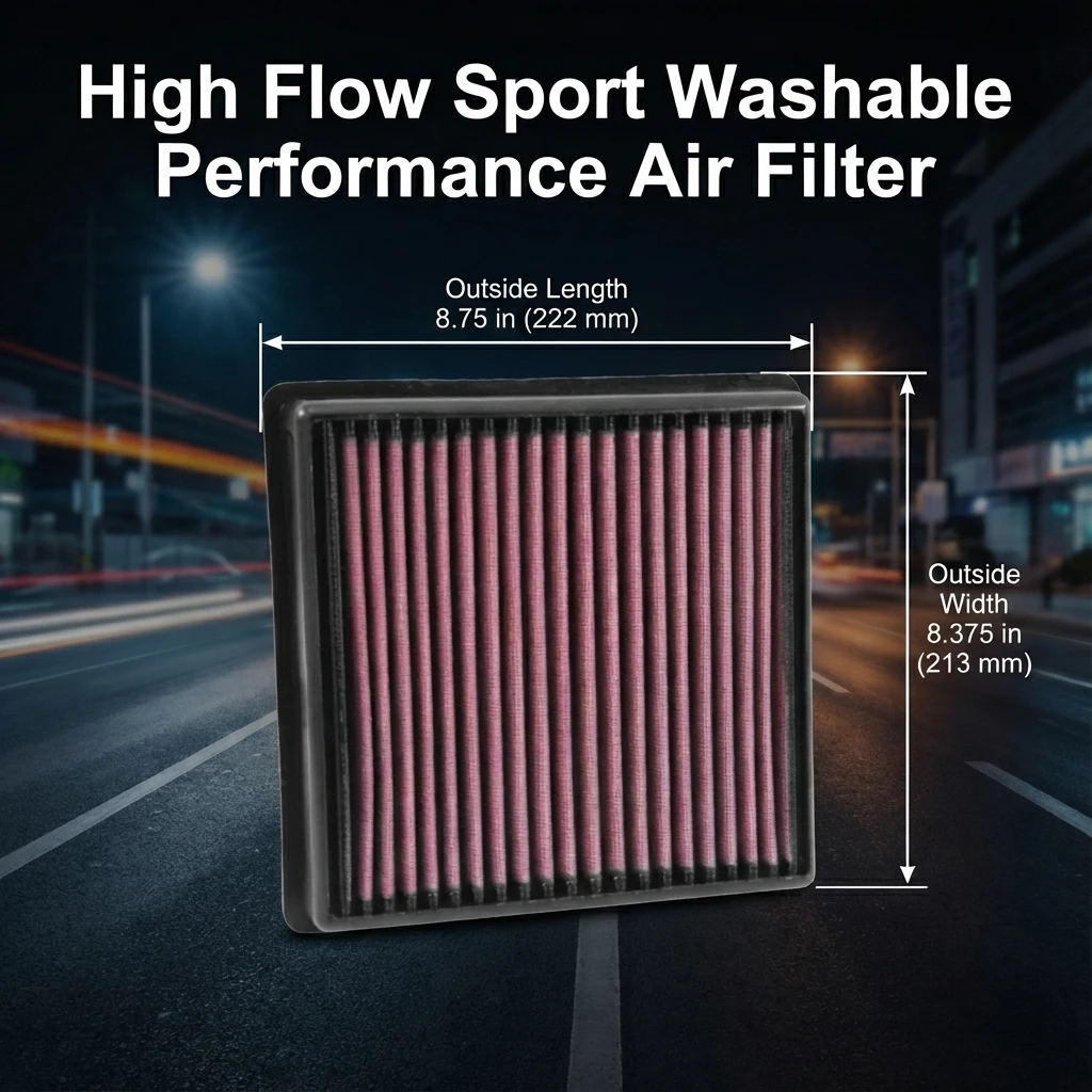 

Спортивный моющийся воздушный фильтр с высокой пропускной способностью для Jeep Grand Cherokee и Chrysler 300C 2006-2020 3.0