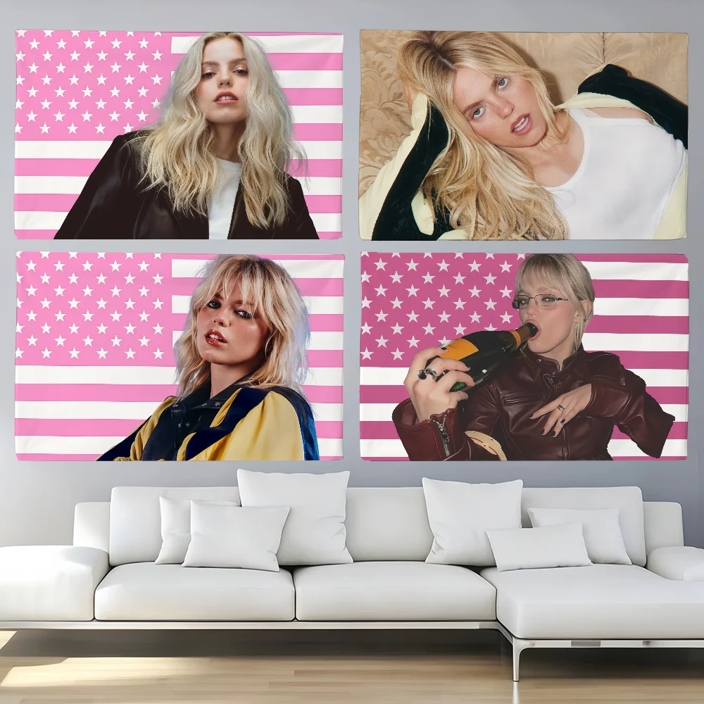 Sängerin R-Renee Rapp Flagge zur Dekoration, für Picknick im Freien, zum Aufhängen, für Zuhause, Camping, Party, Banner
