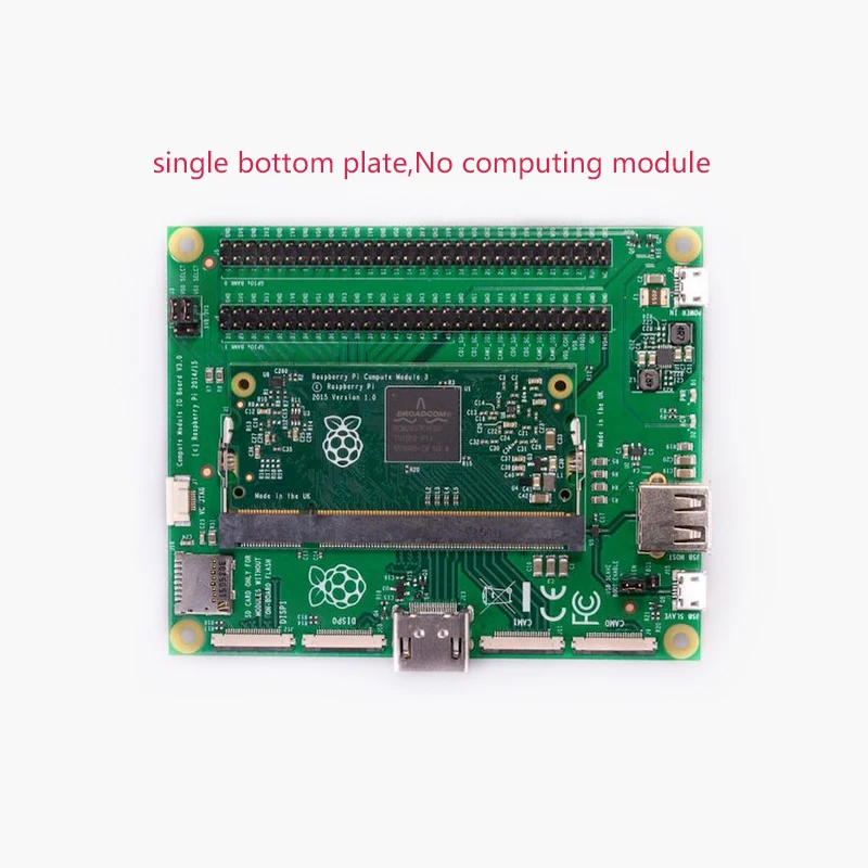 Adaptor CMCDA Papan I/O Modul Komputasi Backplane Raspberry Pi Asli untuk CM3/3 +/1