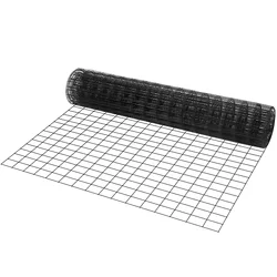SucceBuy Hardware Cloth Galvanized Wire Mesh Roll Vinyl Coating Metal Wire Mesh for Chicken Coop Barrier Poultry Enclosures
