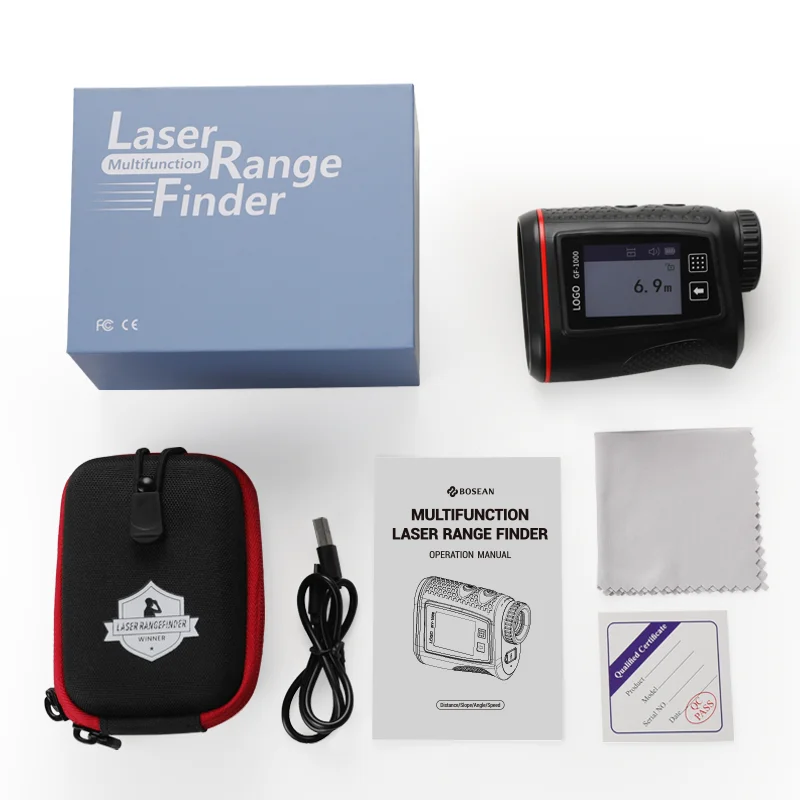 Bosean Professional Golf Rangefinder 600m/1000m/1500m Distance Meter High LCD 905nm Las er for Hunting
