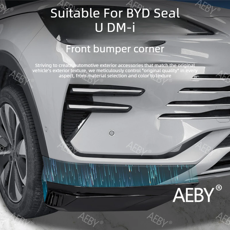 For BYD Seal U DM-i 2023-2025 Anti-Collision Protection Strip,Front Bumper Protection Kit,Corner Protection Film,Accessories