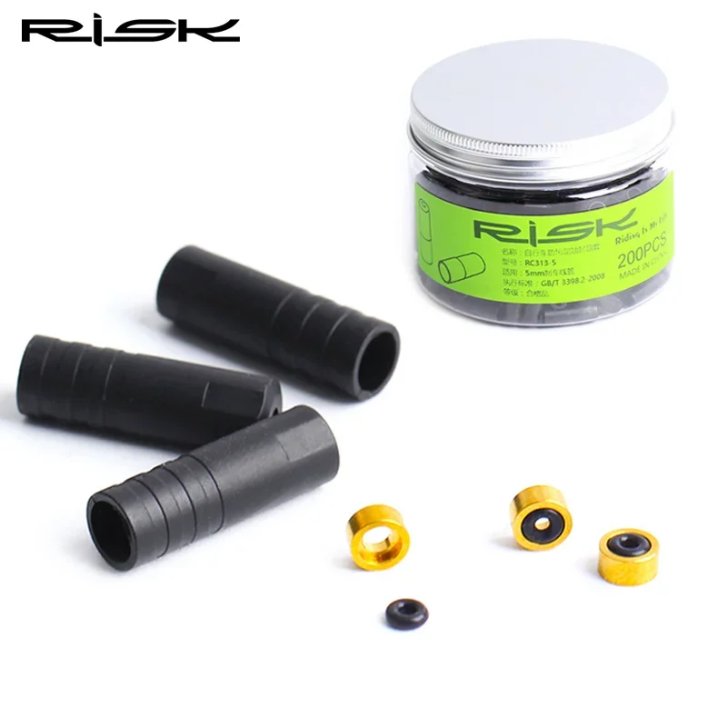 RISK 20/50/100pcs Bike Basic Cable end Caps 4mm shift 5mm Brake Cable Cover Dustproof Bicycle Brake Derailleur Shifter Cable Cap