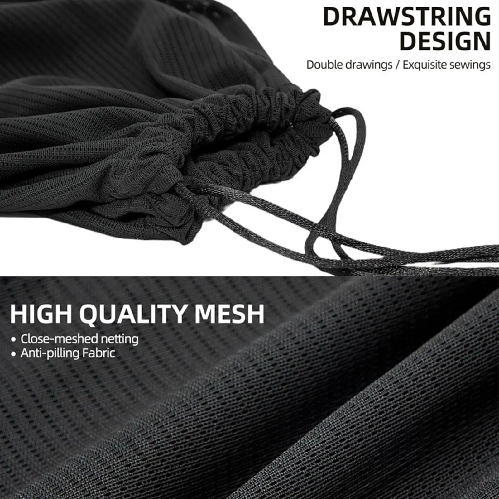 Pond Pump Bag Mesh Filter Bag Anti-Clogging Cover with Drawstring Fine Mesh Screen for Garden Aquarium Fountain Outdoor Backyard view 3