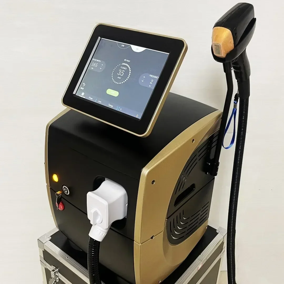 2024 Portable Professional Diode Ice Titanium Laser Body Hair Removal Machine 808 755 Alexandrite Equipment 3-wave Permanent