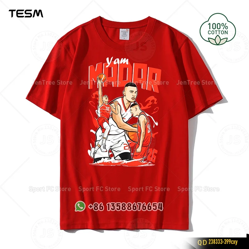 TESM الصيف الرجال القطن الخالص تي شيرت عادية الشارع موضة قصيرة الأكمام فريق ملابس الحفلات 100 القطن بلون قميص