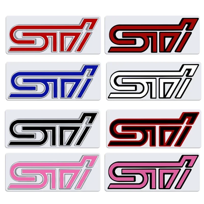 Metal Car Trunk Front Hood Grille Badge Sticker for Subaru STI Emblem Legacy XV BRZ Forester WRX Whole Body Exterior Decoration