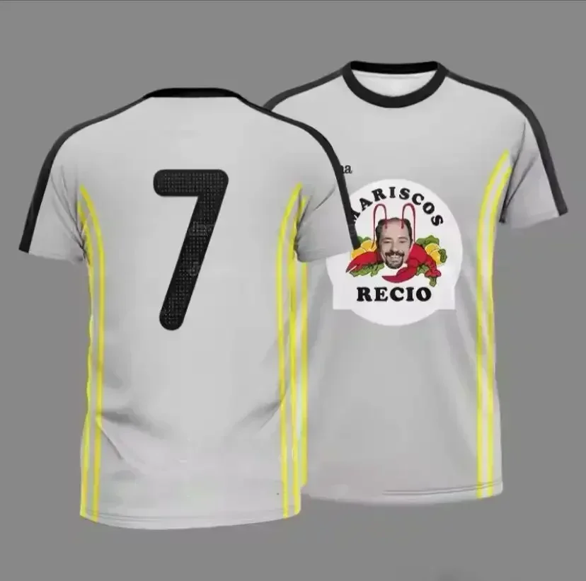 الرجال تي شيرت رياضي Seood الروبيان طباعة قصيرة الأكمام الأطفال عادية فضفاض تي شيرت هدية الكريسماس ملابس علوية للحفلات ريسيو مطبوعة تيز #3