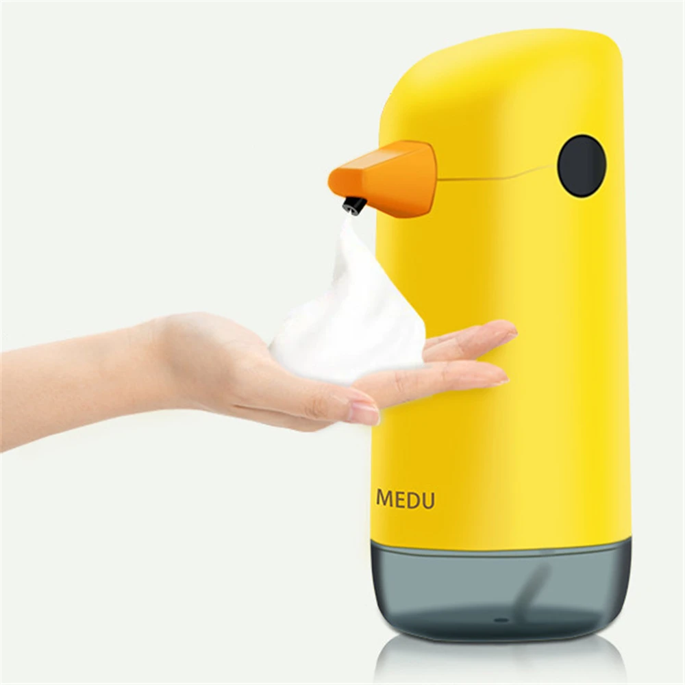 Automatic Foam Soap Dispenser Children Yellow Duck Hand Washing Device Touchless Liquid Soap Dispenser Bathroom Hand Washer