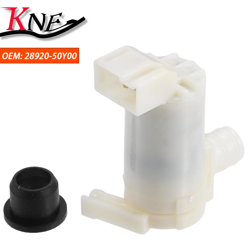 Bomba de Lavaparabrisas 28920-50Y00 con Arandela para Nissan 100 NX 350 Z Maxima QX MK2 Sunny MK3 X-Trail Patrol GR 1988-2015
